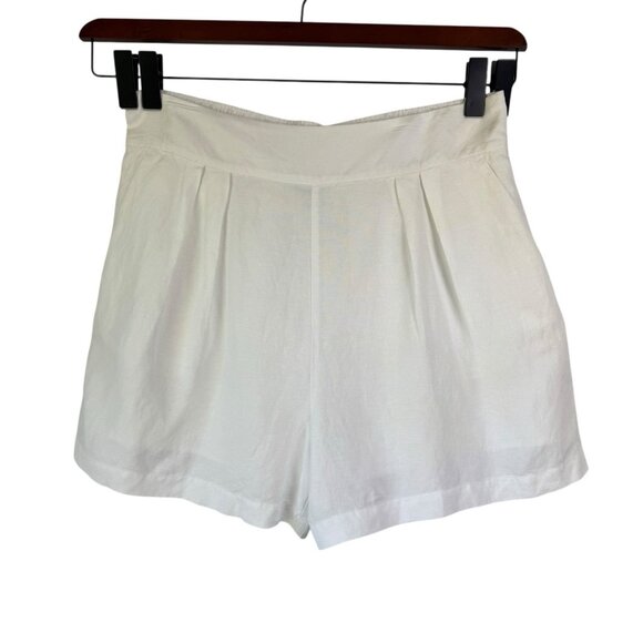 Sanctuary White Linen Blend Pull-On Shorts XL - Picture 1 of 6